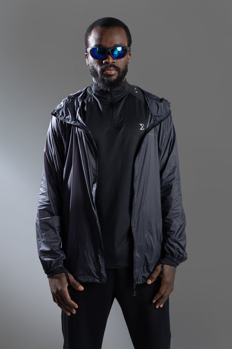 SIGMA FIT Windbreaker Jacket Dark Gray - Image 3